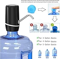 Vista 4 de Myvision 2 Pack Electric Portable 5 Gallon Water Dispenser, Universal Micro USB Charging Water Bottle Pump, 3-5 Gallon Jug Water Dispenser with