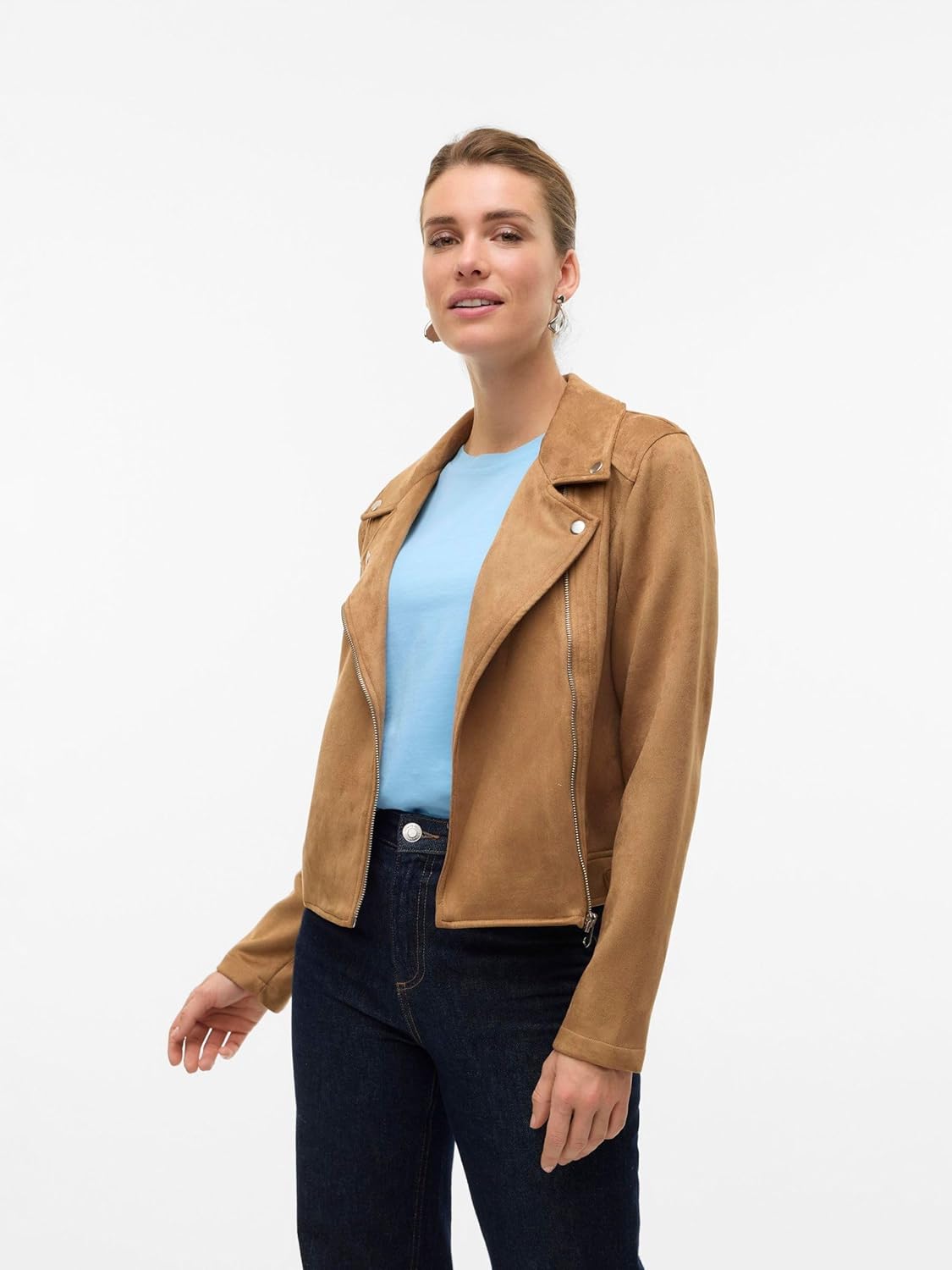 Vero Moda Vmjose Short Faux Suede Jacket Noos - Nu 35% korting Vero Moda Vmjose Short Faux Suede Jacket Noos - Nu 35% korting