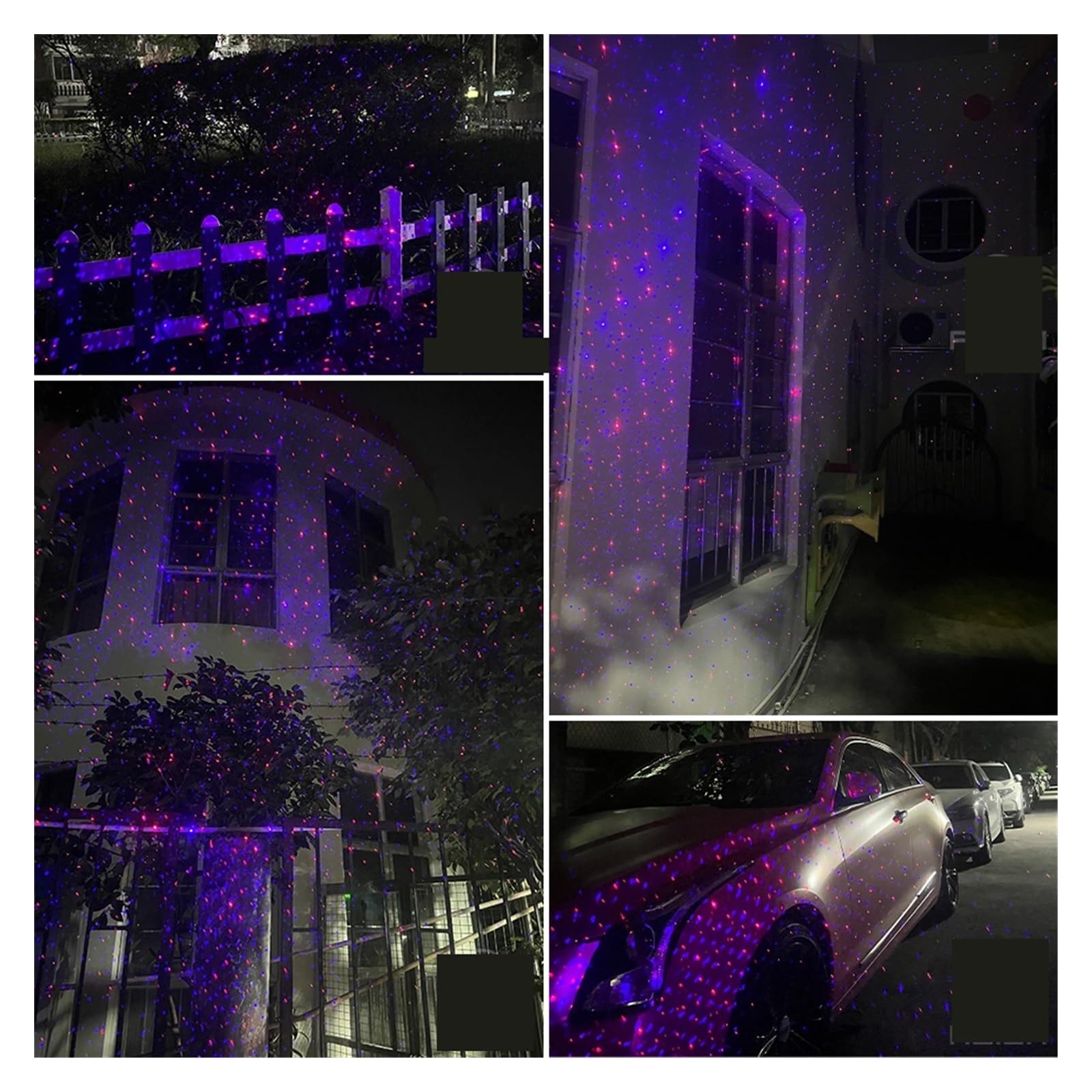 Projecteur d'Halloween, Projecteur de lumière de noël en forme d'étoile, statique, mobile, rouge, vert, bleu, étanche, for jardin extérieur, lumières d'arbre de noël de vacances