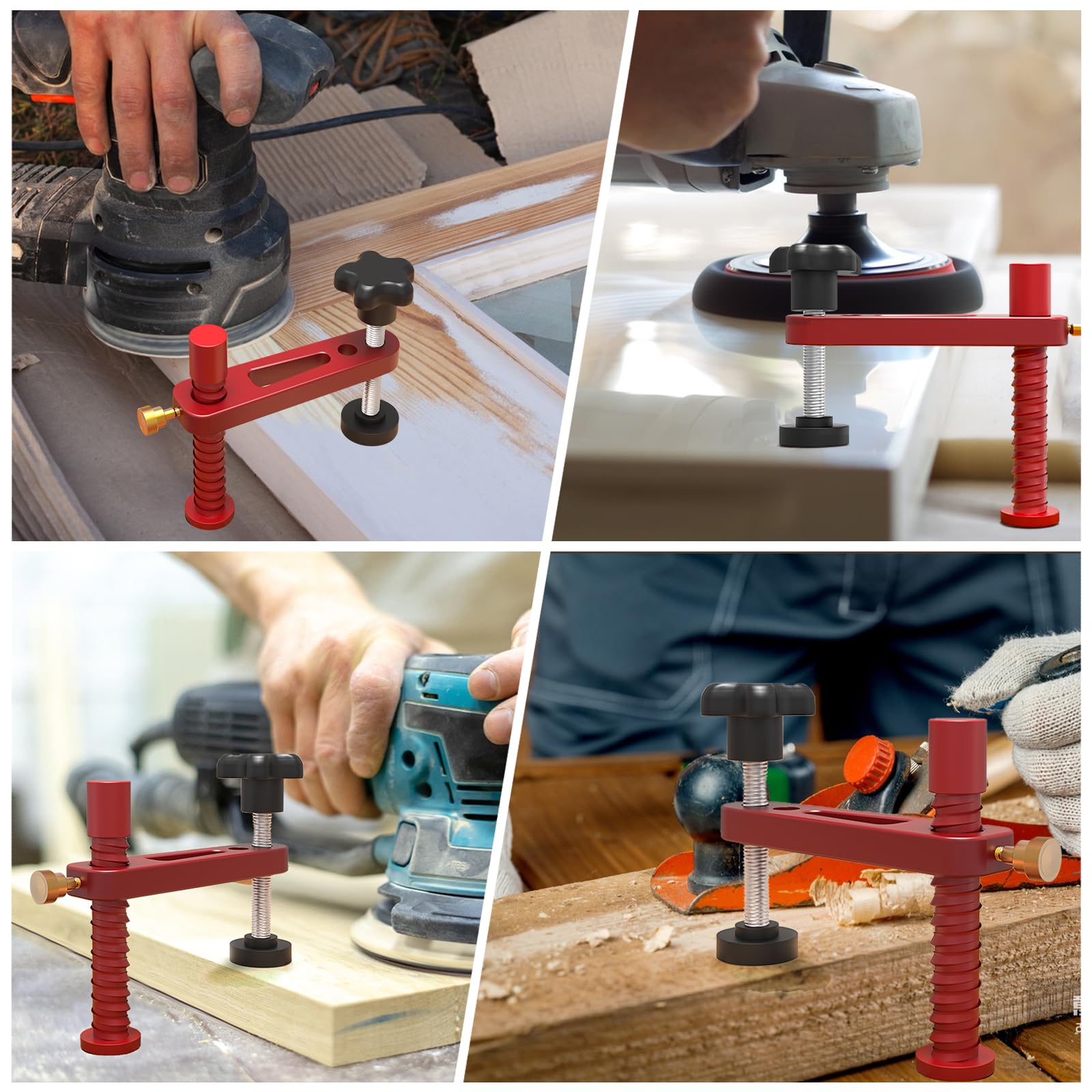 2 pièces de pince de banc de chien de 20 mm, pince de banc de chien à action rapide de 20 mm, pince de table à action rapide réglable en métal MFT pour banc de travail du bois (20 mm)