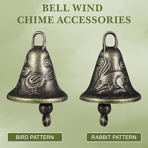 Miniatura 7 de DOITOOL 40 cascabeles para manualidades, pequeñas campanas vintage, mini campanas de manualidades para puertas de boda, collar de perro, joyería,