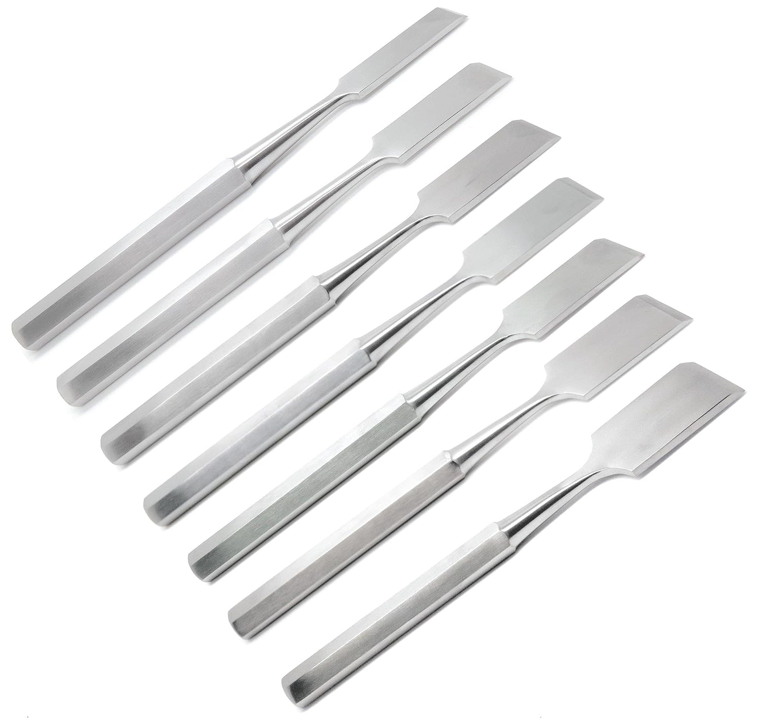 Superior Hibbs Osteotomes 9" Straight 16mm, 19mm, 22mm, 25mm, 28mm, 32mm, 38mm Orthopedic 7 Pcs Instruments