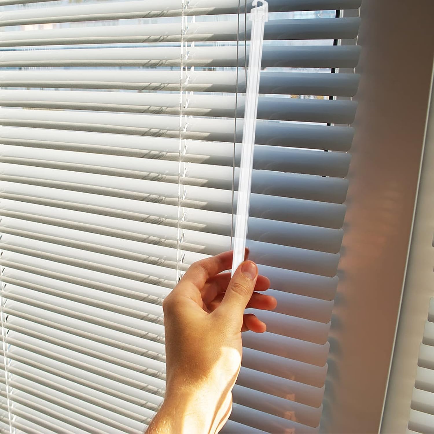 Angoily Vertical Blind Wand Replacement, Blind Tilt Rod with Hook, 17 Inch