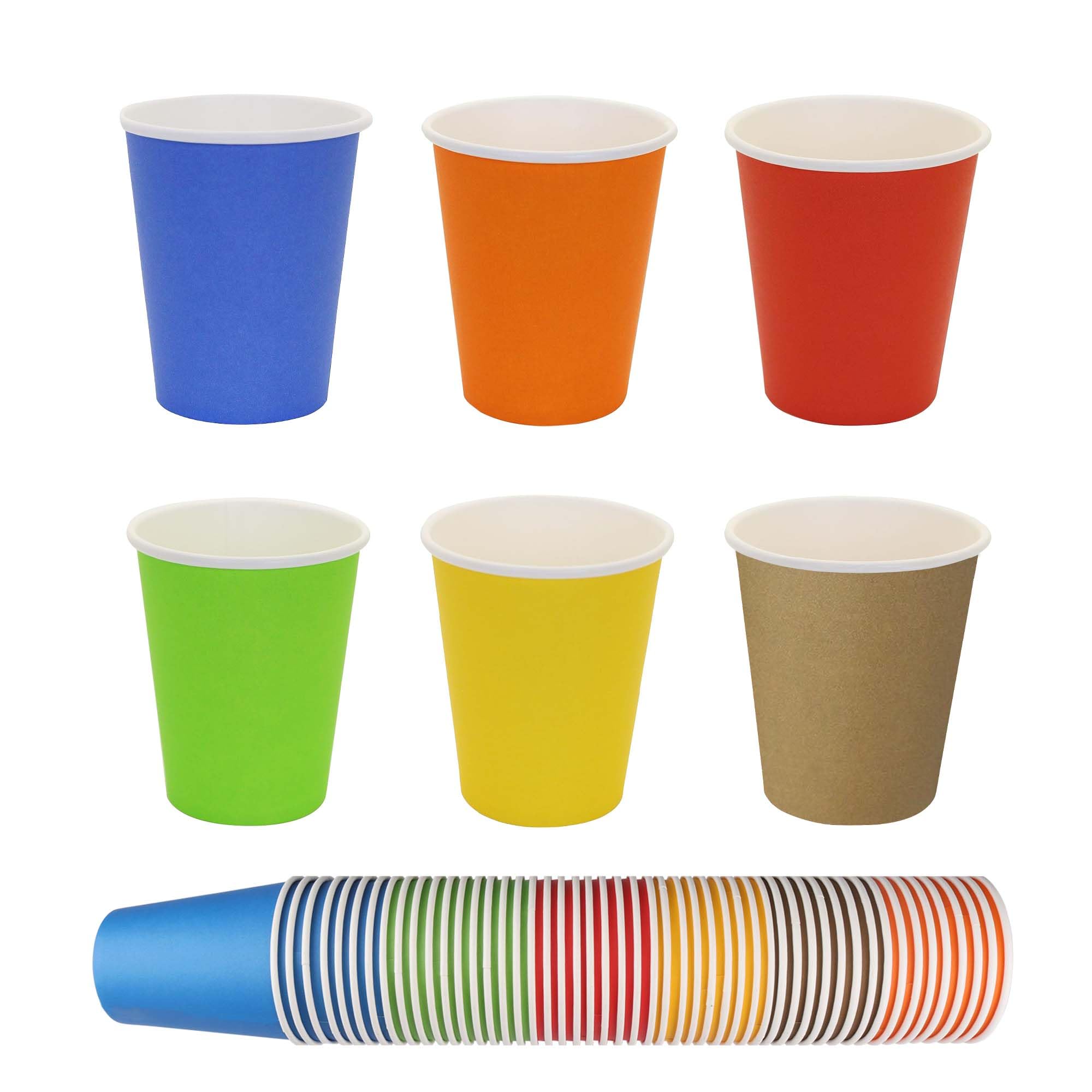 Tasses en papier de 226,8 gram pour un anniversaire réussi et coloré