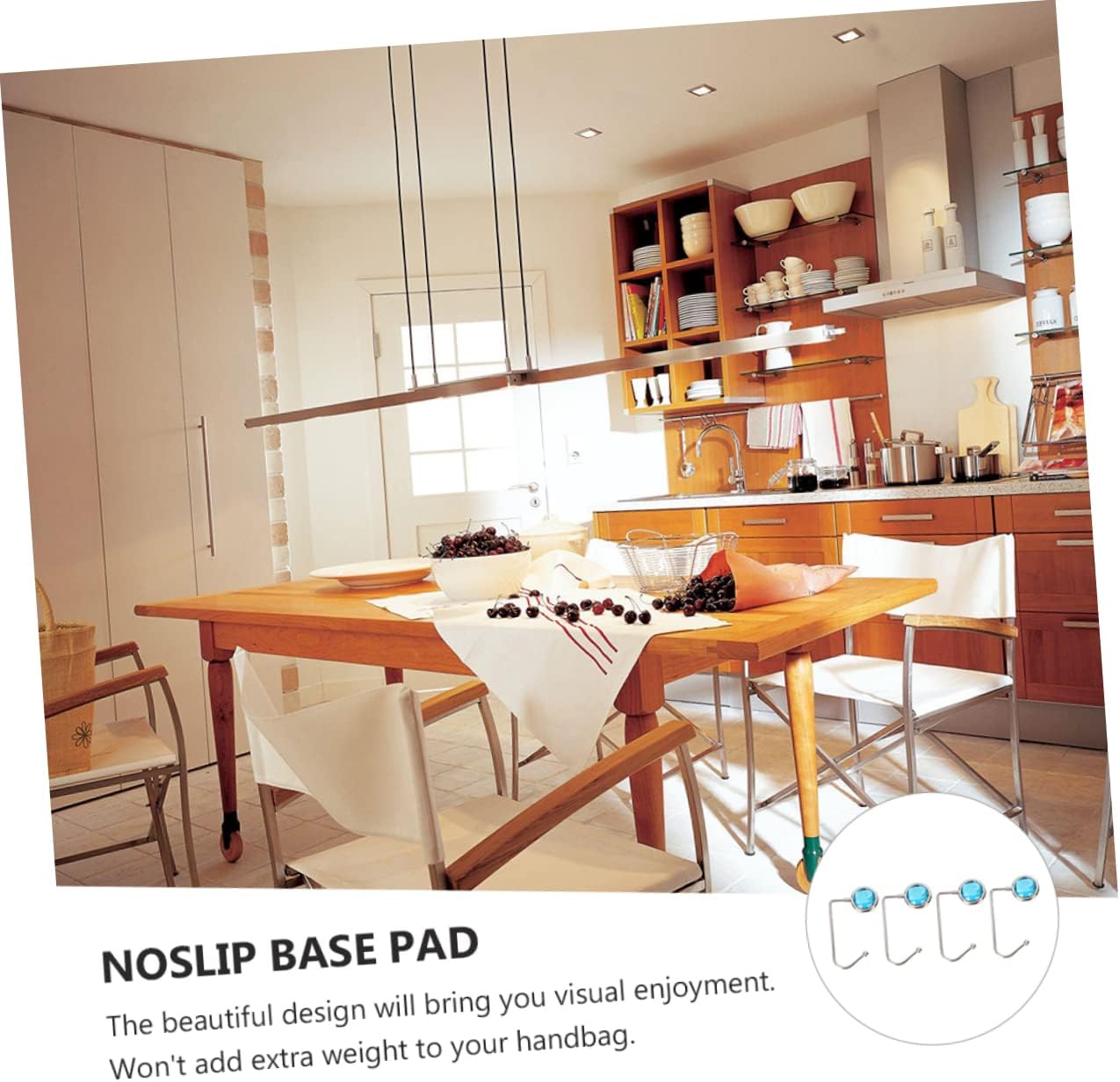 NOLITOY 4pcs Non- Handbag Hanger Hooks Elegant Purse Holders for Table and Desk for Home Decoration and Daily Use Beautiful Design