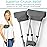 Vive Crutch Pads & Hand Grips - Padding for Walking Arm Crutches - Universal Underarm Padded Forearm Handle Pillow Covers for Hand Grips - Soft Foam Armpit Accessories for Adults, Kids (Gray)