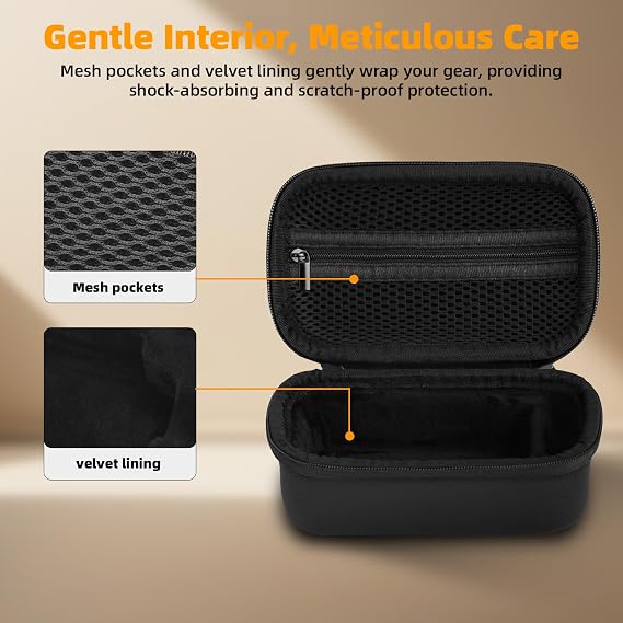 BRDRC Carrying Case for Insta360 Ace Pro 2/Ace Pro Xplore Bundle Kit, Portable Small Storage Bag Hard Shell Battery Travel Case with Wrist Strap Carabiner Insta 360 Ace Pro 2/Ace Pro Accessoires