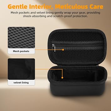 BRDRC Carrying Case for Insta360 Ace Pro 2/Ace Pro Xplore Bundle Kit, Portable Small Storage Bag Hard Shell Battery Travel Case with Wrist Strap Carabiner Insta 360 Ace Pro 2/Ace Pro Accessoires