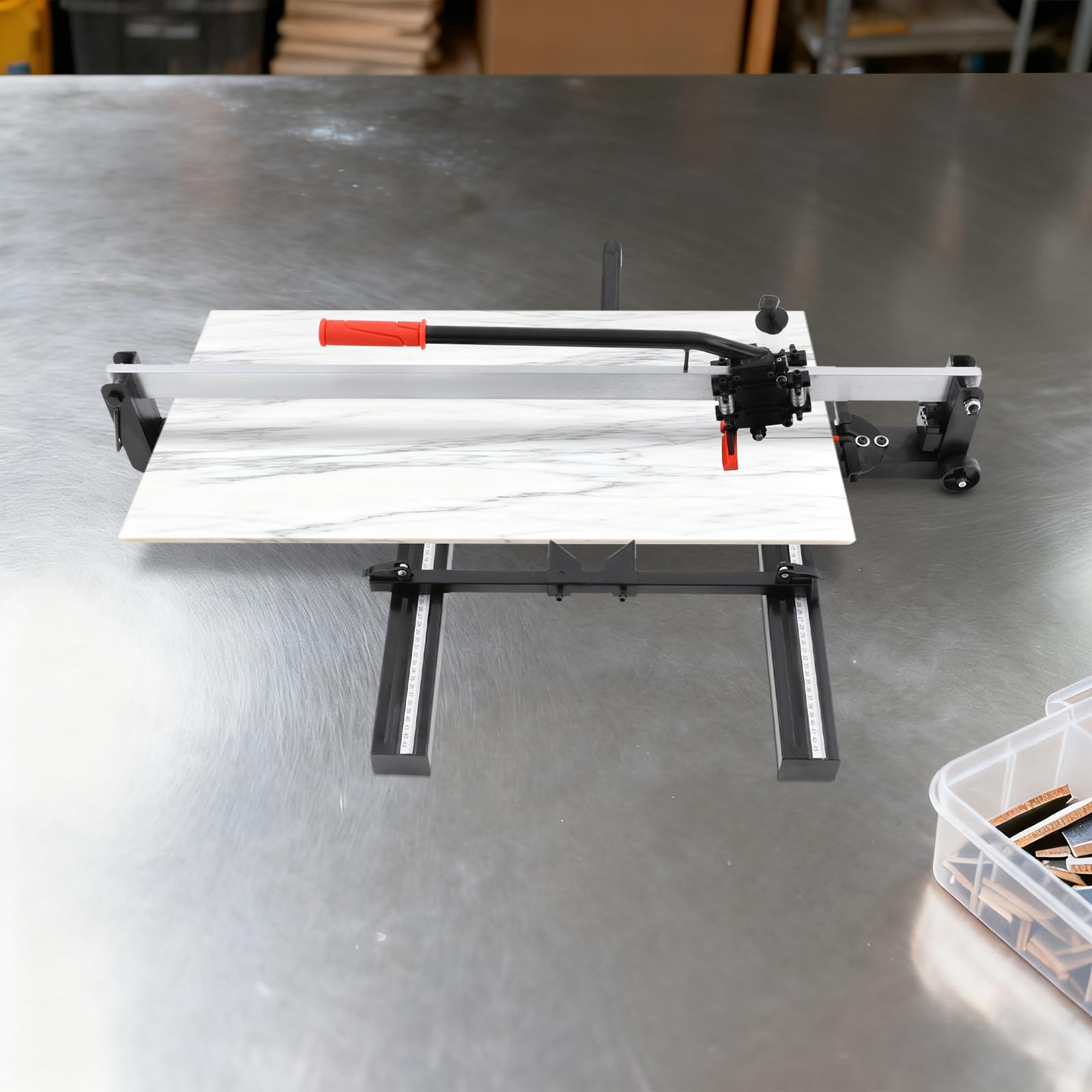 Cortador manual de azulejos, herramienta de corte de baldosas, longitud de corte máx. 800 mm, máquina de corte de azulejos, máquina de acero para talleres e instalaciones industriales