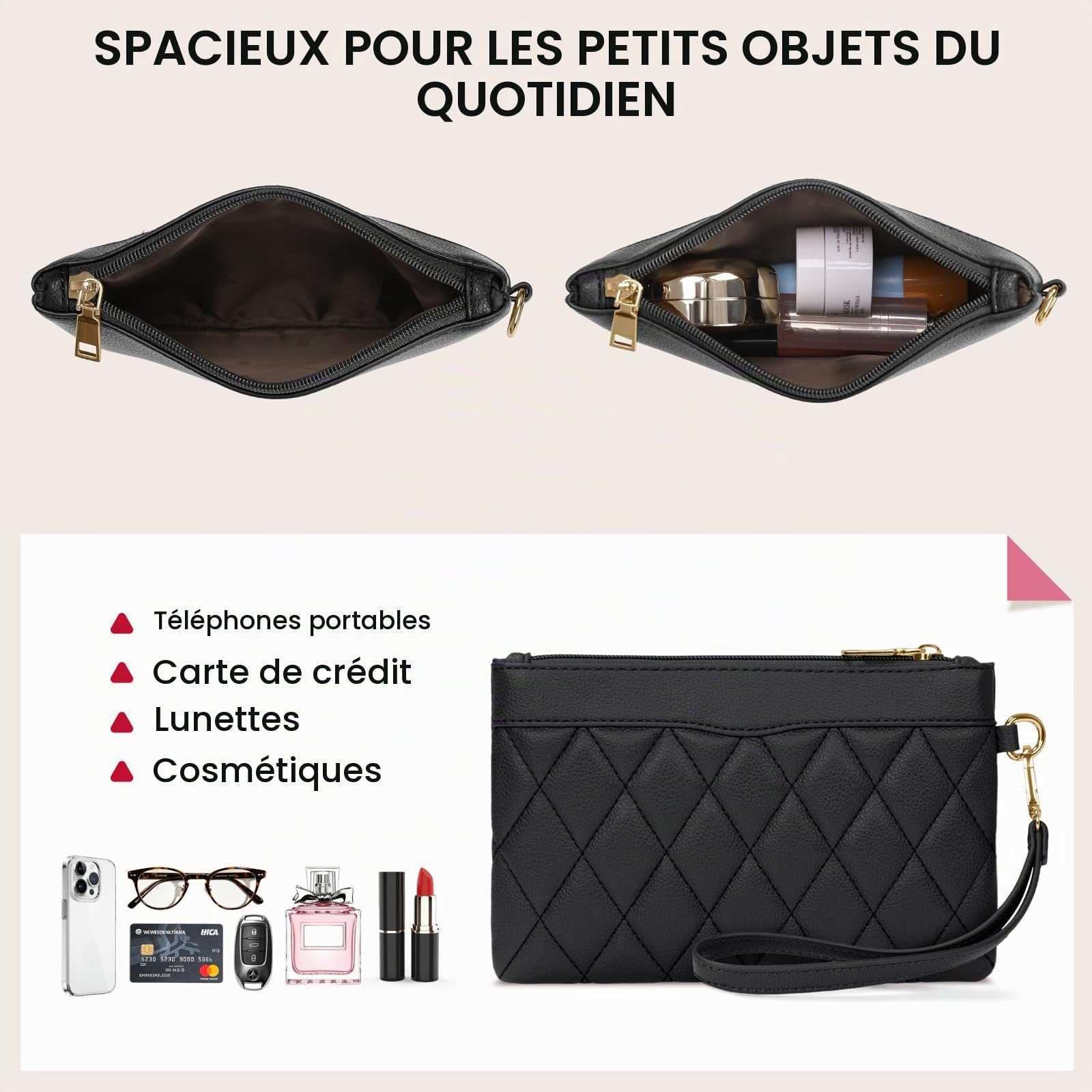 RAINSMORE Sac Cabas Femme Sac de Cours Sacs Ordinateur Portable 15.6 Pouces