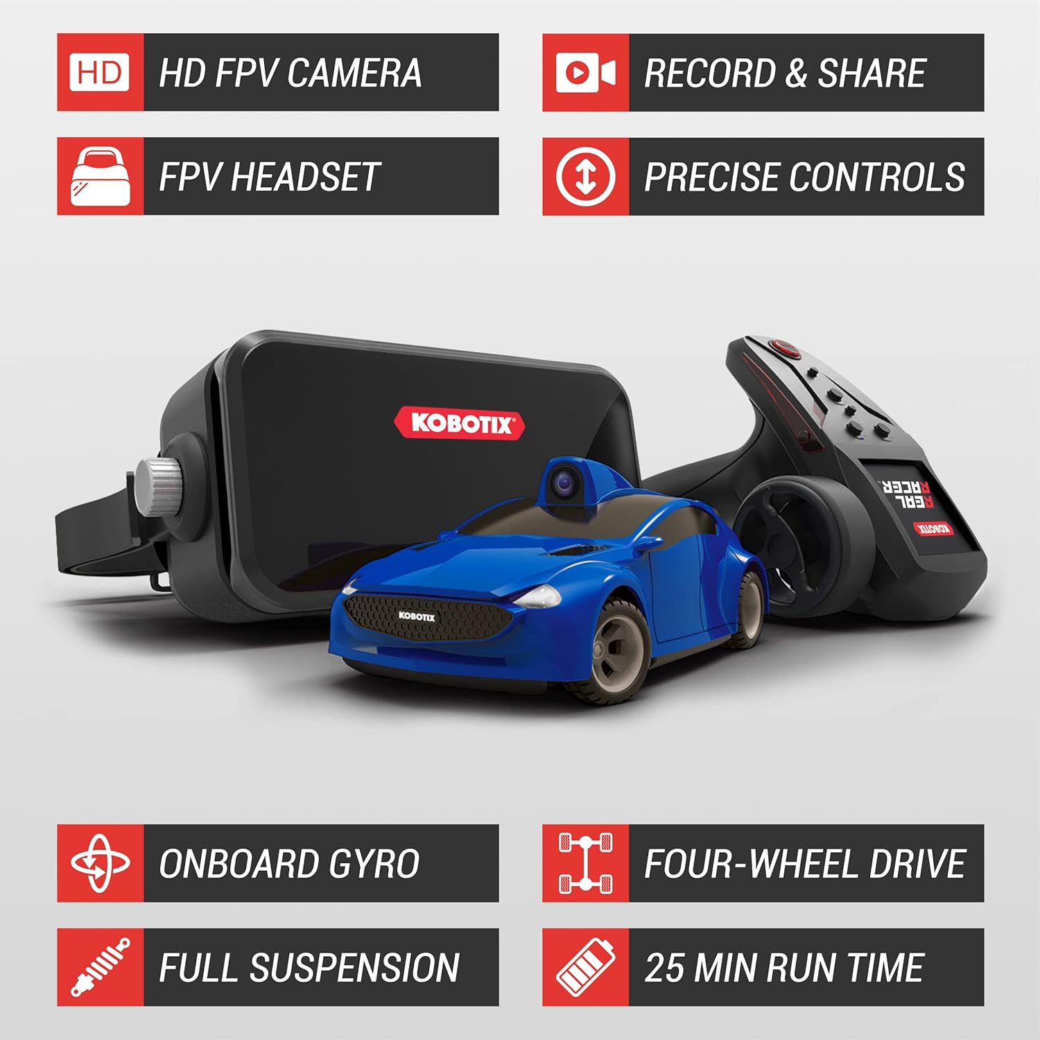 Kobotix REAL RACER – Remote Control Car with Camera – App