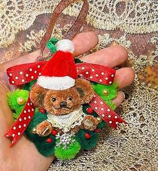 クリスマス テディベアの立体アート 楽天市場】【送料無料】テディベア クリスマス デコレーション