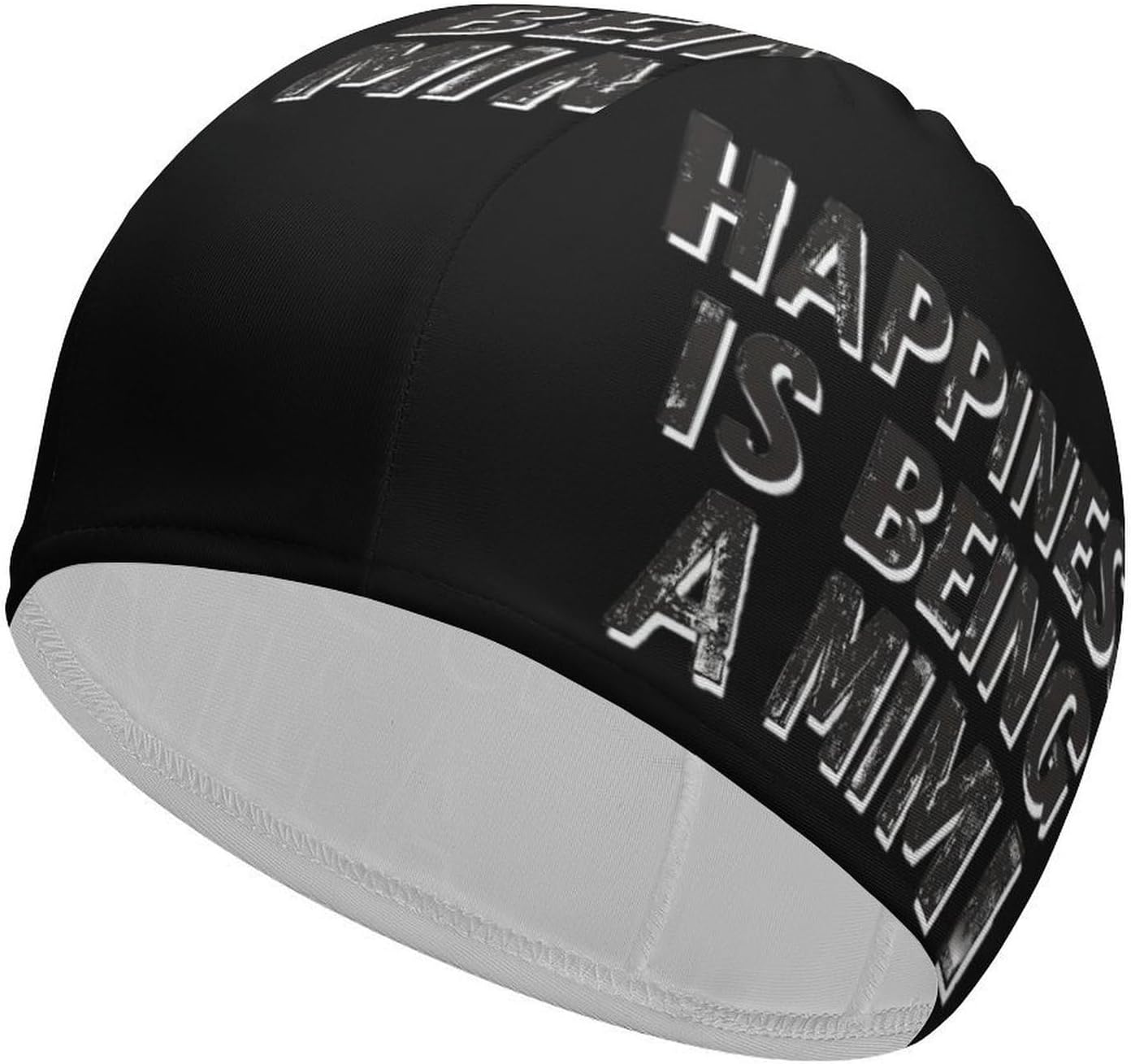 Happiness is Being A Mimi Womens Swim Cap for Men Adult Swimming Hat Curly Short Medium Long Hair