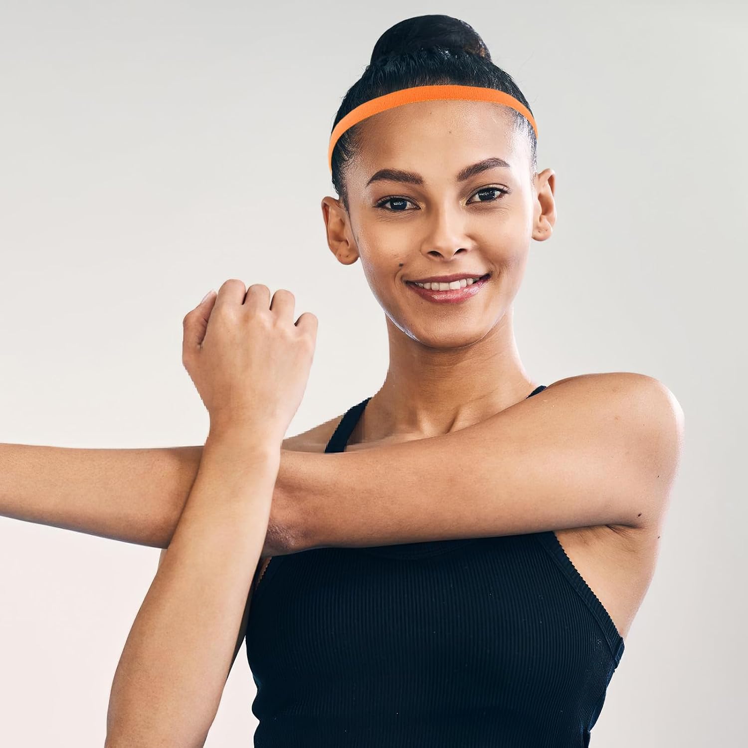 Zerodeko 10pcs Unisex Sweat-Absorbing Sports Headband for Running and Outdoor Adventures Breathable, Lightweight Nylon and Spandex Workout Headband with Non-Slip Comfort