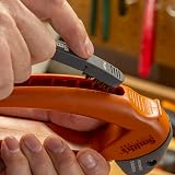 Smith's 50603 Aiguiseur de Lame de Tondeuse à Gazon Portable – Poignée surdimensionnée et Grande Protection de sécurité – Plastique Durable – Facile à Utiliser – Brosse de Nettoyage de Fil – Lame en - 9