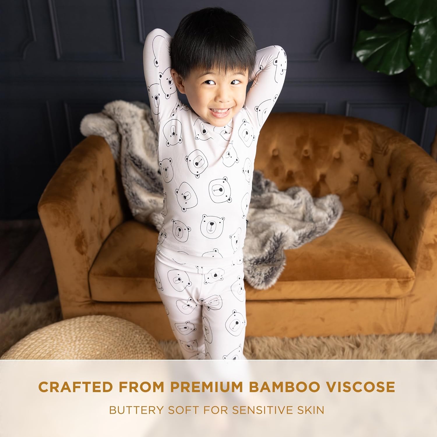 LittleHippo Two-Piece Pajama Set for Boys and Girls, Soft Spandex & Bamboo Viscose, Snug Fit Pajamas, Toddlers, Kids - Image 2