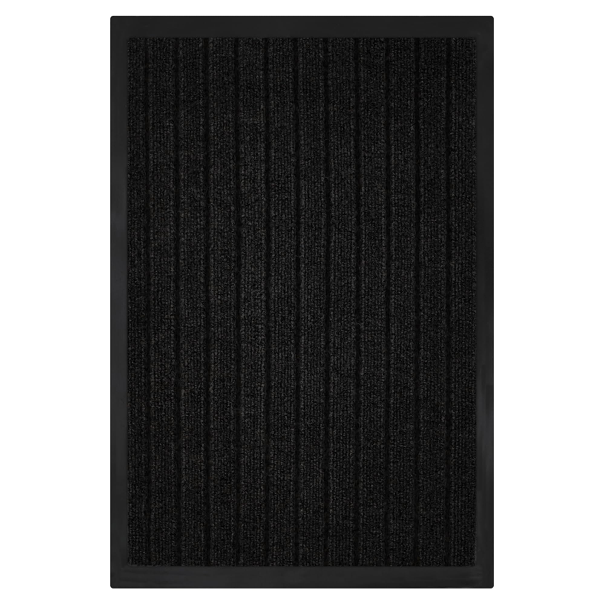 SG Traders Washable Door Mats - 7 Stripes Non-Slip Rubber Backed Doormats Indoor & Outdoor - Highly Absorbent Door Mats, Floor Mat, Kitchen Mat Perfect Dust Grabbing Dirt Trapper (60x120cm-Anthracite)