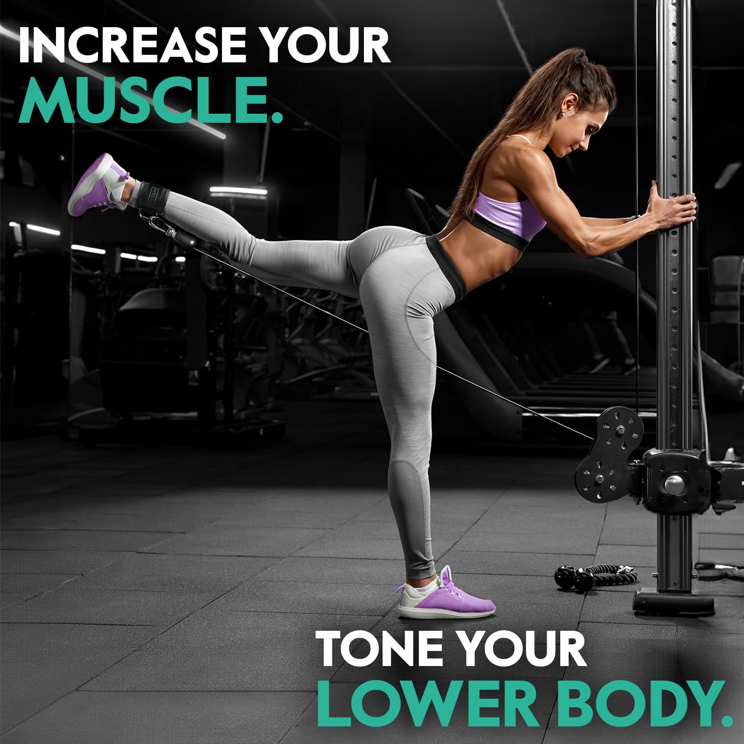 Buy Now Fitgirl - Ankle Strap For Cable Machines And Resistance Band...
