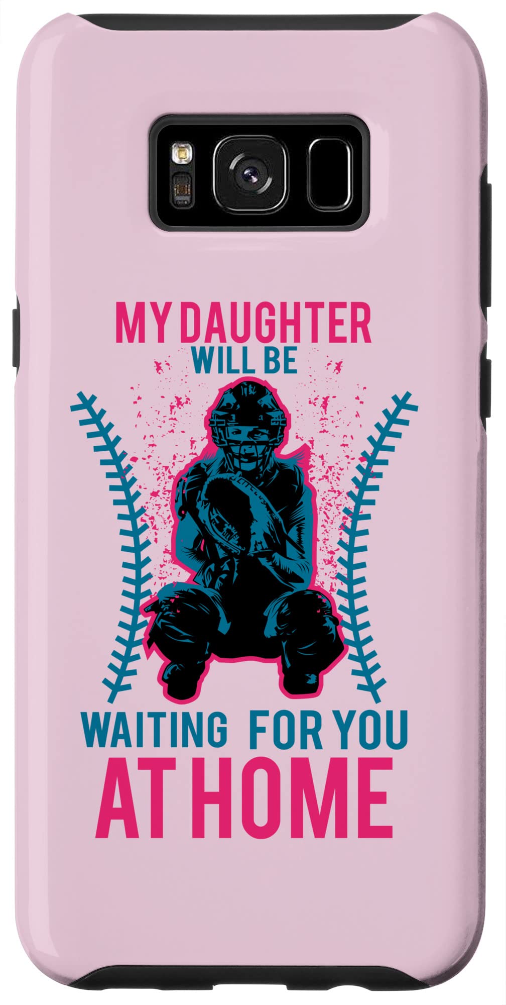 Galaxy S8+ Waiting For You At Home For Mom Softball Case