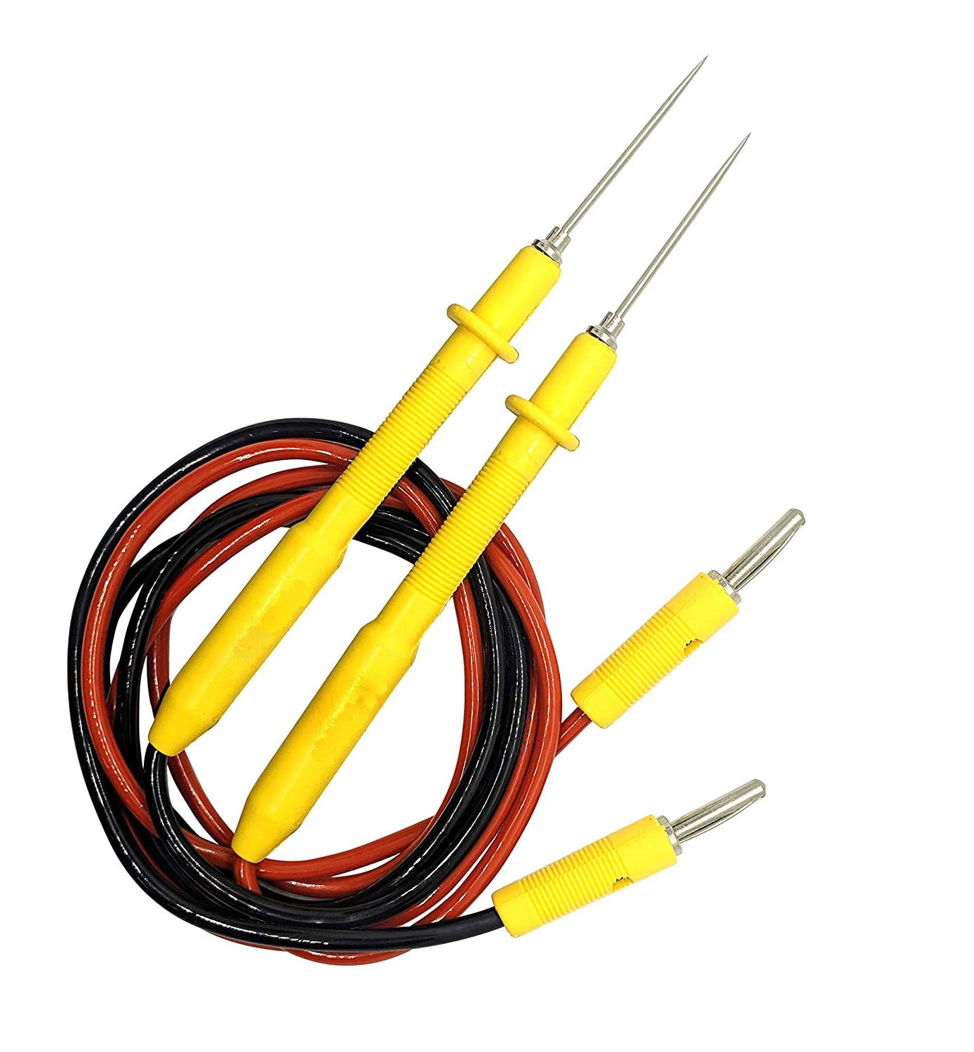 Ekavir Test Lead Cable for Digital Multimeter Long Pin Silicone Probs Universal (Long Needle