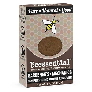 Beessential All Natural Mechanic & Gardner Small Batch Bar Soap Great for Men, Women, and Teens Paraben Free Made in the USA 5 Oz.
