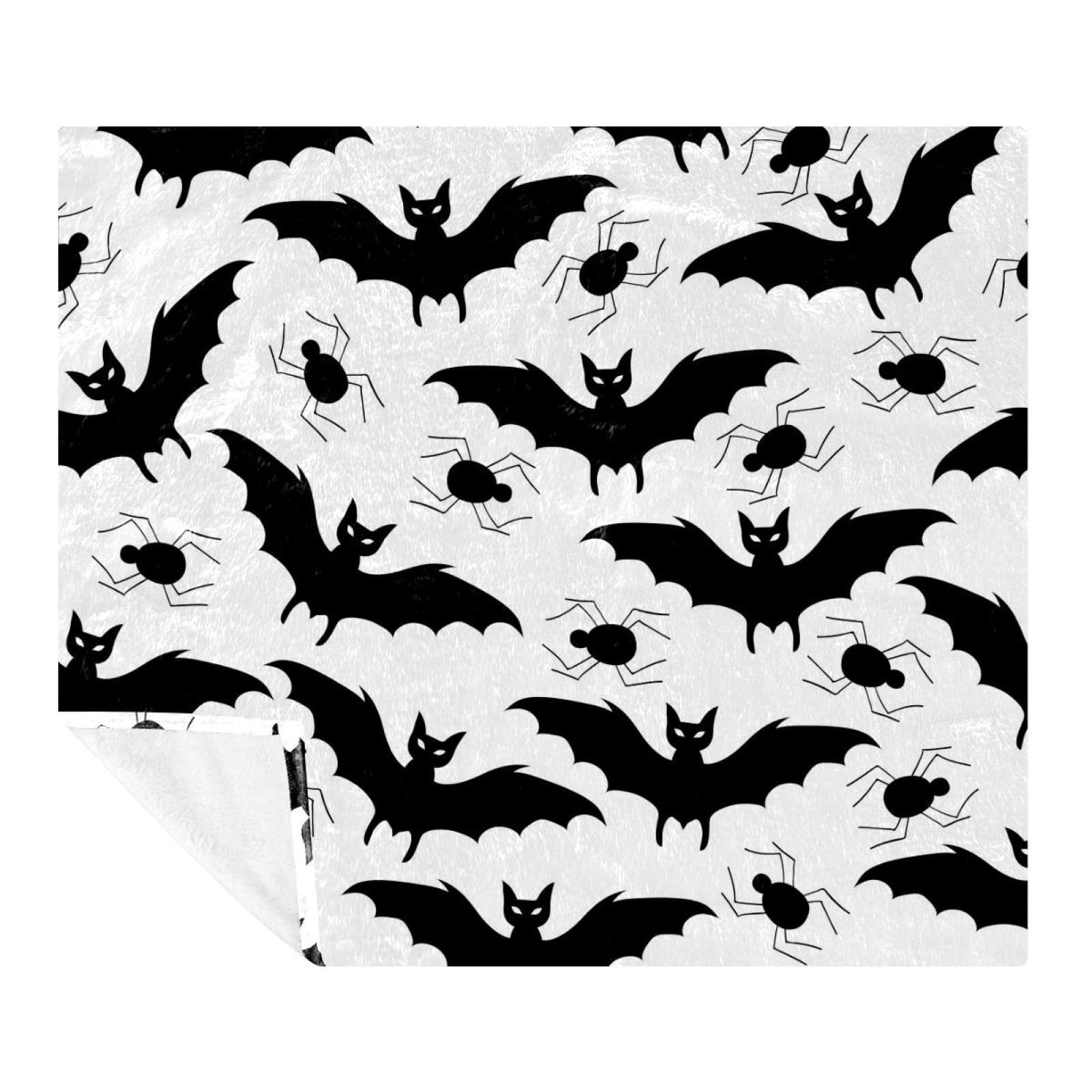 Couverture d'Halloween en microfibre haut de gamme - Plaid polaire léger et doux 150x130