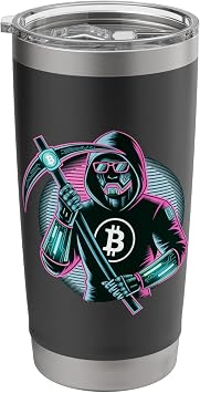 Im a Crypto Miner Cool Bitcoin Mining Hacker Stainless Steel Insulated Tumbler