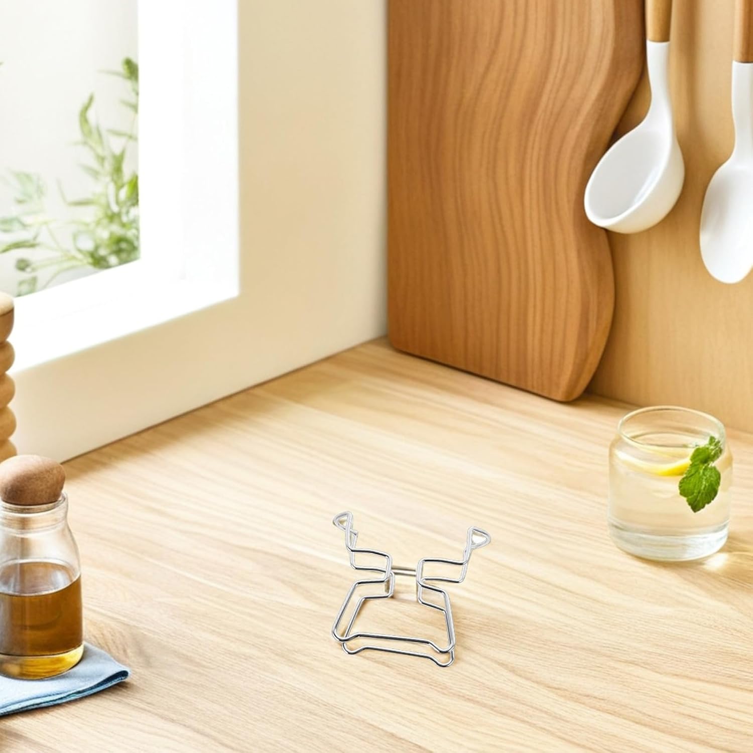 Coffee Filter Stand Space Saving Stainless Steel Portable Design with Sturdy Material for Coffee Filter Bags for Kitchen and Travel Use image 5