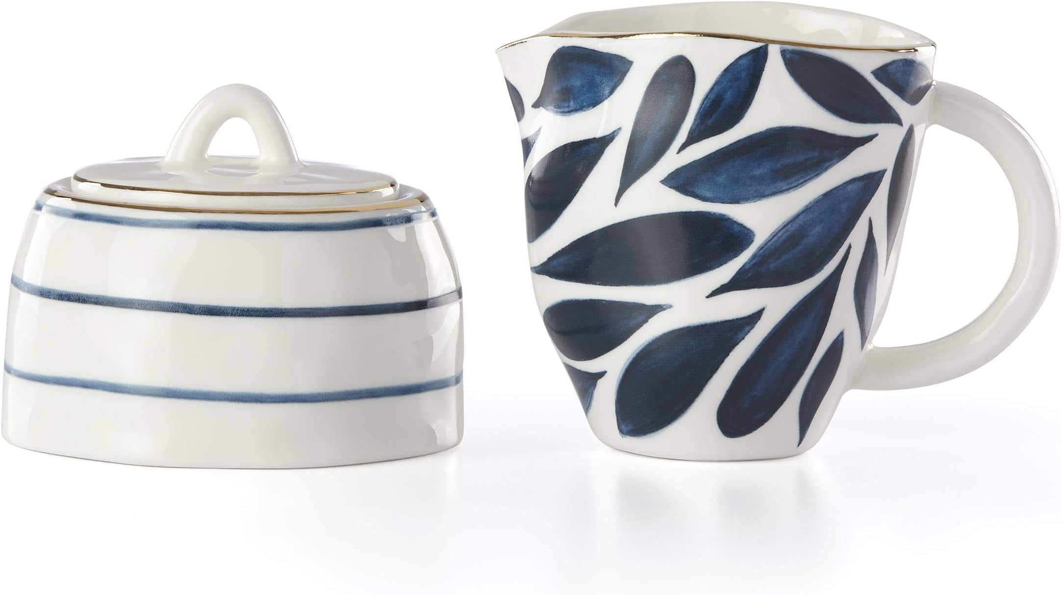 LenoxBlue Bay 2-Piece Creamer & Sugar Bowl Set, 1.15 LB