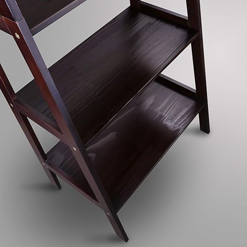 Miniatura 12 de Casual Home Librería con forma de escalera de 5 estantes de madera 100% sólida, estándar, color expreso