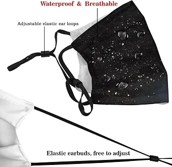 Unisex Comfortable Filter Sponge Windproof Mask Printed,Mouth Cover,Face Mask Reusable Washable Cloth Adult 941