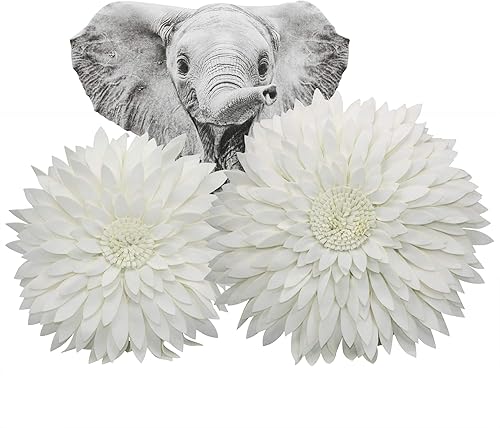 Miniatura 2 de Almohada decorativa de flores  Almohada 3D de flores de margarita, almohada de girasol  Almohada decorativa redonda de 14.5 x 13 pulgadas