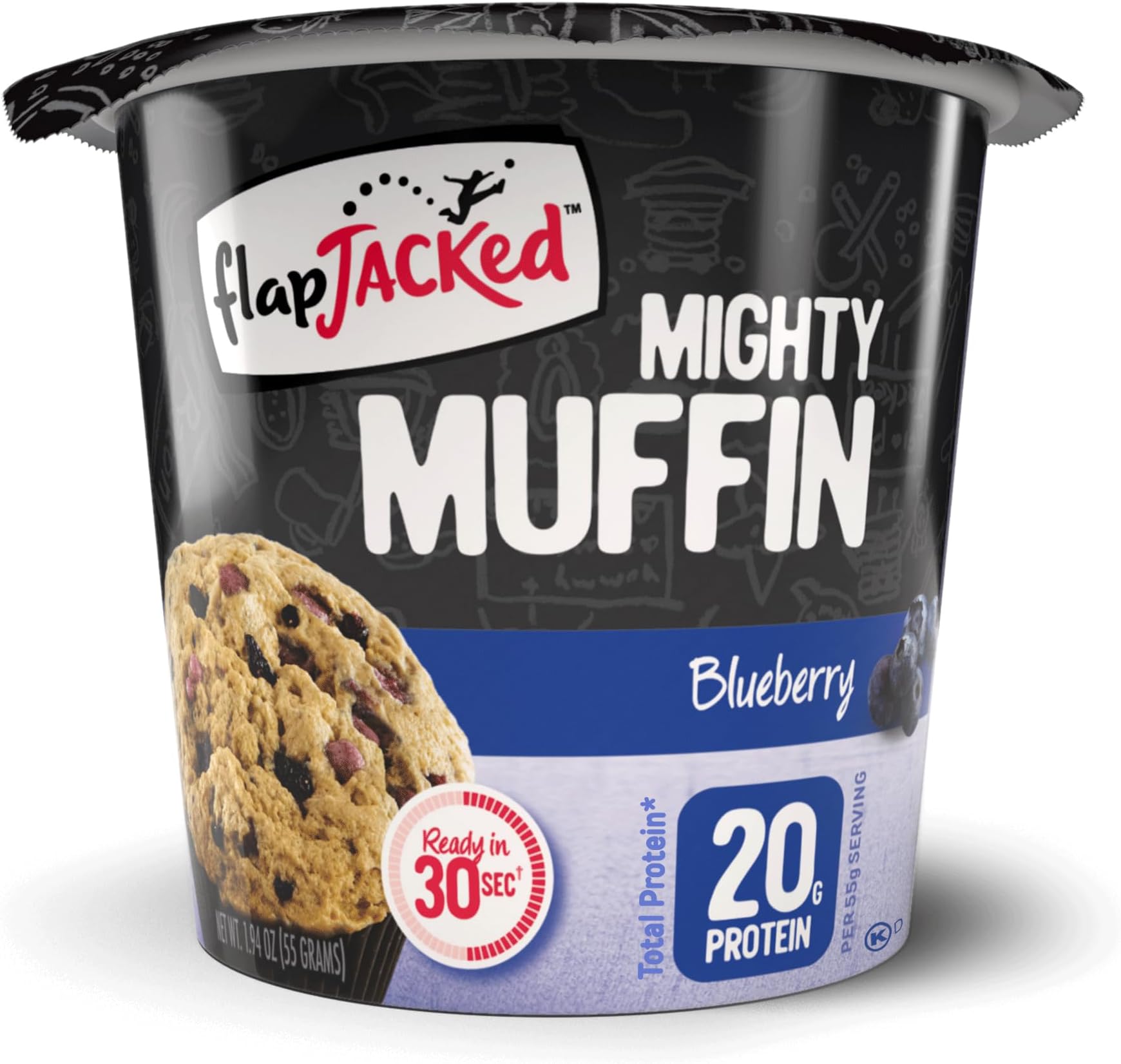 Mighty Muffins, Blueberry, 12 Pack | 20g Protein