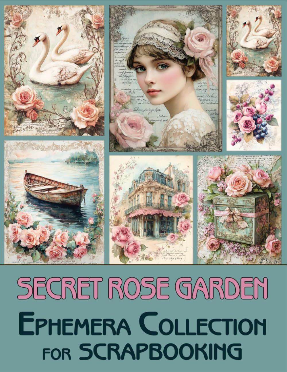 Secret Rose Garden Ephemera Collection: for Scrapbooking, Collage and Paper Crafts, Art Journaling