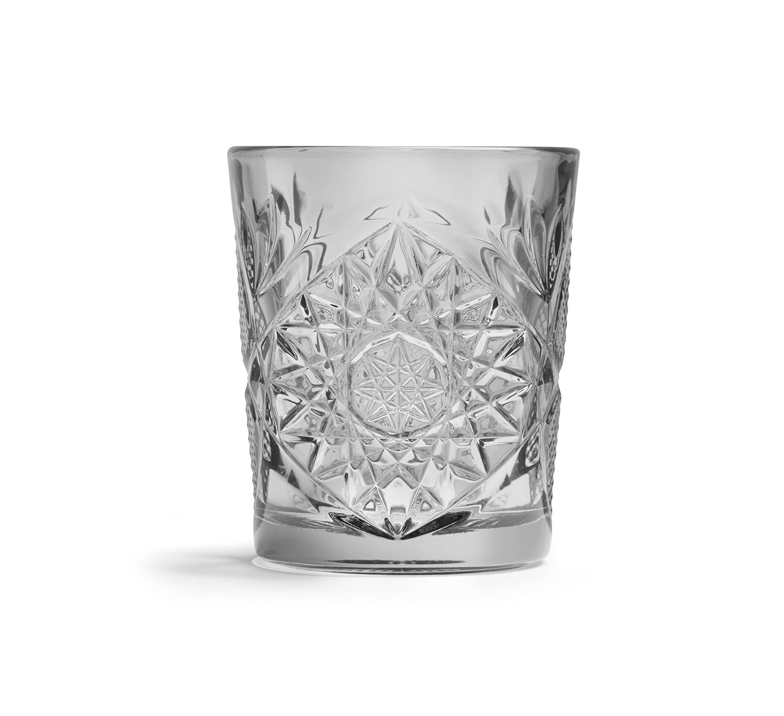 Libbey Vaso Hobstar Gris - 355 ml / 35,5 cl - 6 Unidades - Diseño Vintage - Apto Para el Lavavajillas