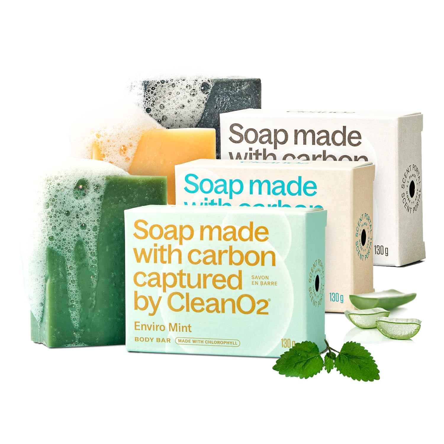 CleanO2 Natural Vegan Body Soap Bars Clean Ingredients