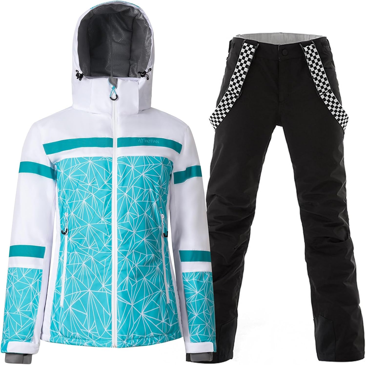 Skianzug Damen Teilig ALSOGO Damen Skianzug Set – Wind