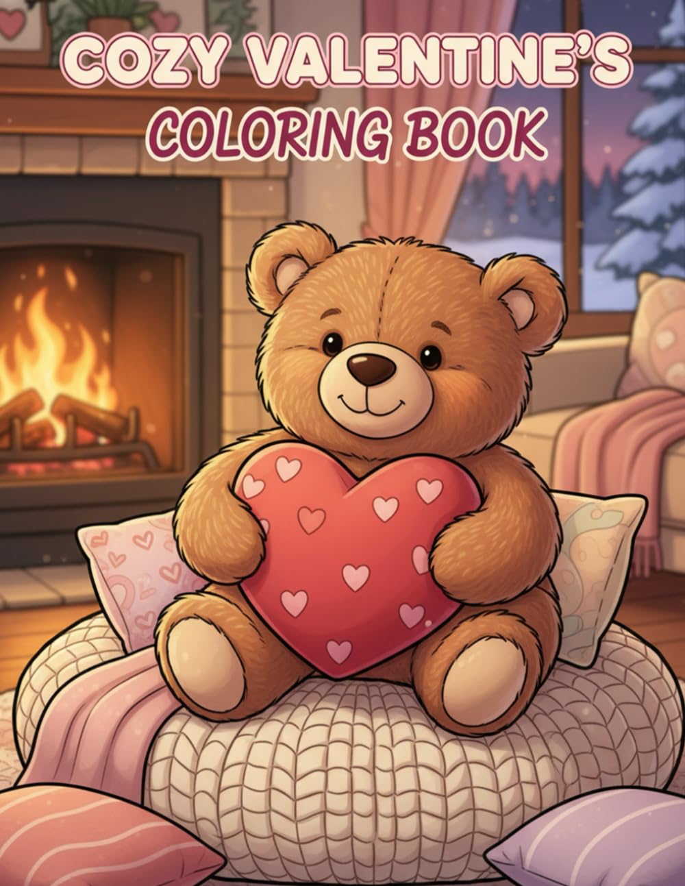 Cozy Valentine's Coloring Book: Celebrate Love With Fifty Unique Heartwarming Illustrations For Total Relaxation