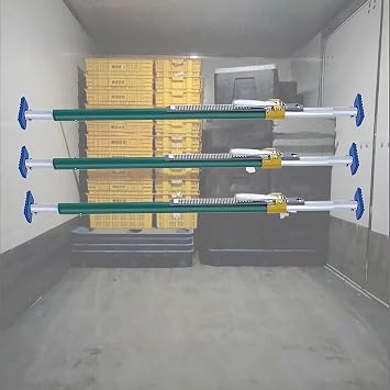 Ratcheting Cargo Bar, Adjustable Ratcheting Cargo Bar for Pickup Truck Bed, 4.2 to 8.9ft, Truck Bed Cargo Stabilizer Bar, Load 200KG/440LBSPack of 3,2350-2730mm7.7-8.9ft