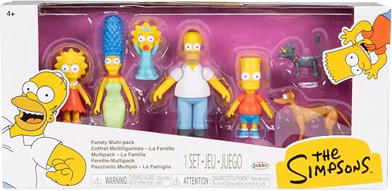 The Simpsons 175394 Simpsons 6 cm Aksiyon Figürleri Çoklu Pakette Figürler Paketi, Renkli, 6 cm