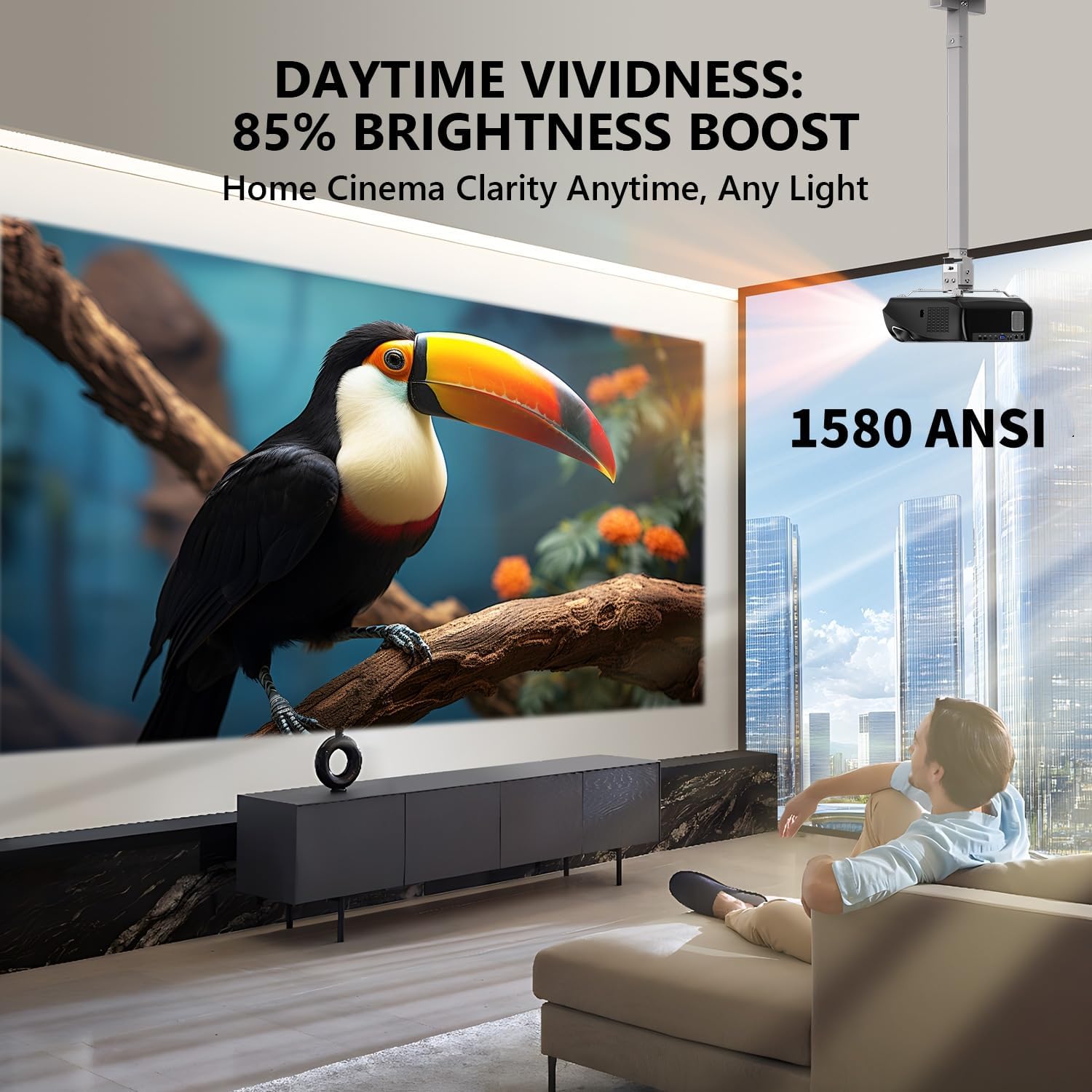 CAIWEI Projector Enhances Gaming Experience