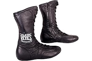 Cleto Reyes High Top Lace-Up Leather Boxing Boots