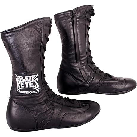 Cleto Reyes High Top Lace-Up Leather Boxing Boots
