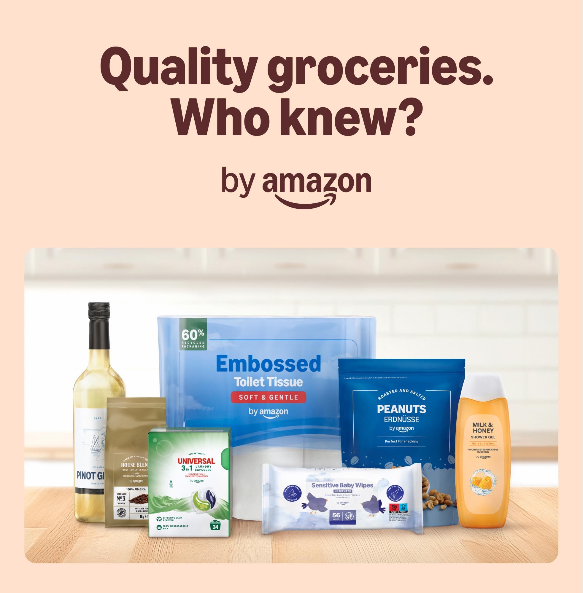 Our Essentials by Amazon Toilet Tissue Classic Roll, 2-ply, 24 Rolls (1 Pack of 24), 200 Sheets per Roll — view 7