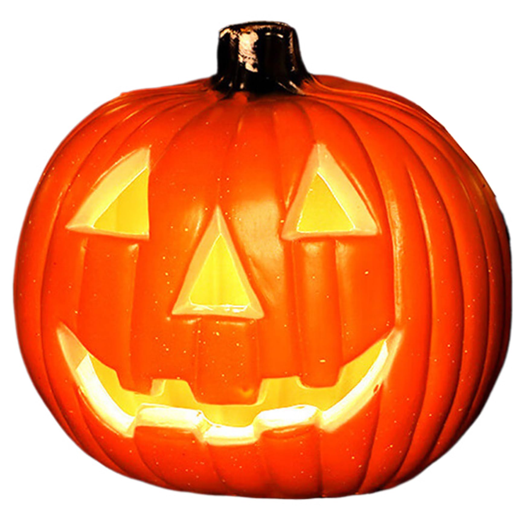 Lumières de citrouille d'Halloween en plastique rigide de 8 pouces