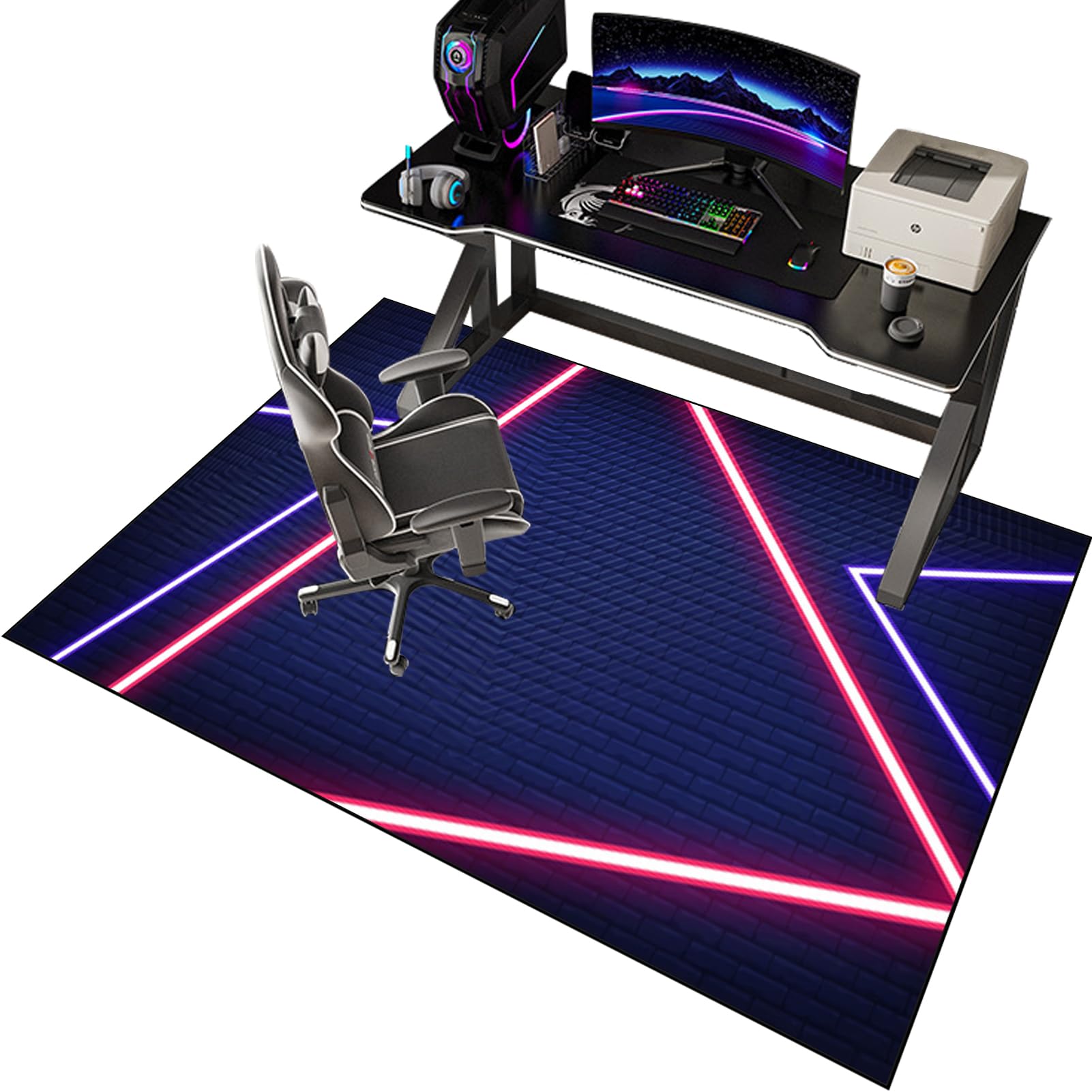 Heavy Duty Office Chair Mats for Carpeted and Hardwood Floor Carpet Protector Chair Mat for Home and Office Floor Mat for Office Chair 120 x 160 cm Anti-skidding Desk Chair Mat/Gaming Chair Mat