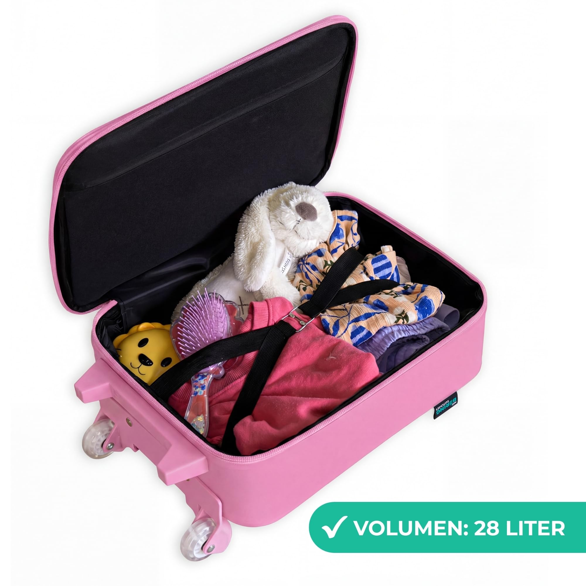 NoBoringSuitcases© Kinderkoffer Rosa Klein Personalisiert mit Name