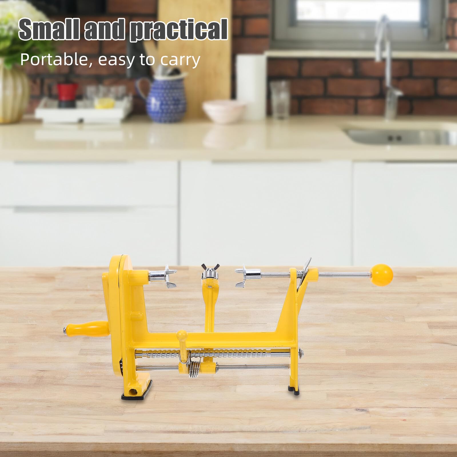 MAGICLULU Pelador de Frutas Manual Manivela de Acero Inoxidable Pelador de Frutas y Verduras para Pepino Patata Mango y Manzana de Cocina
