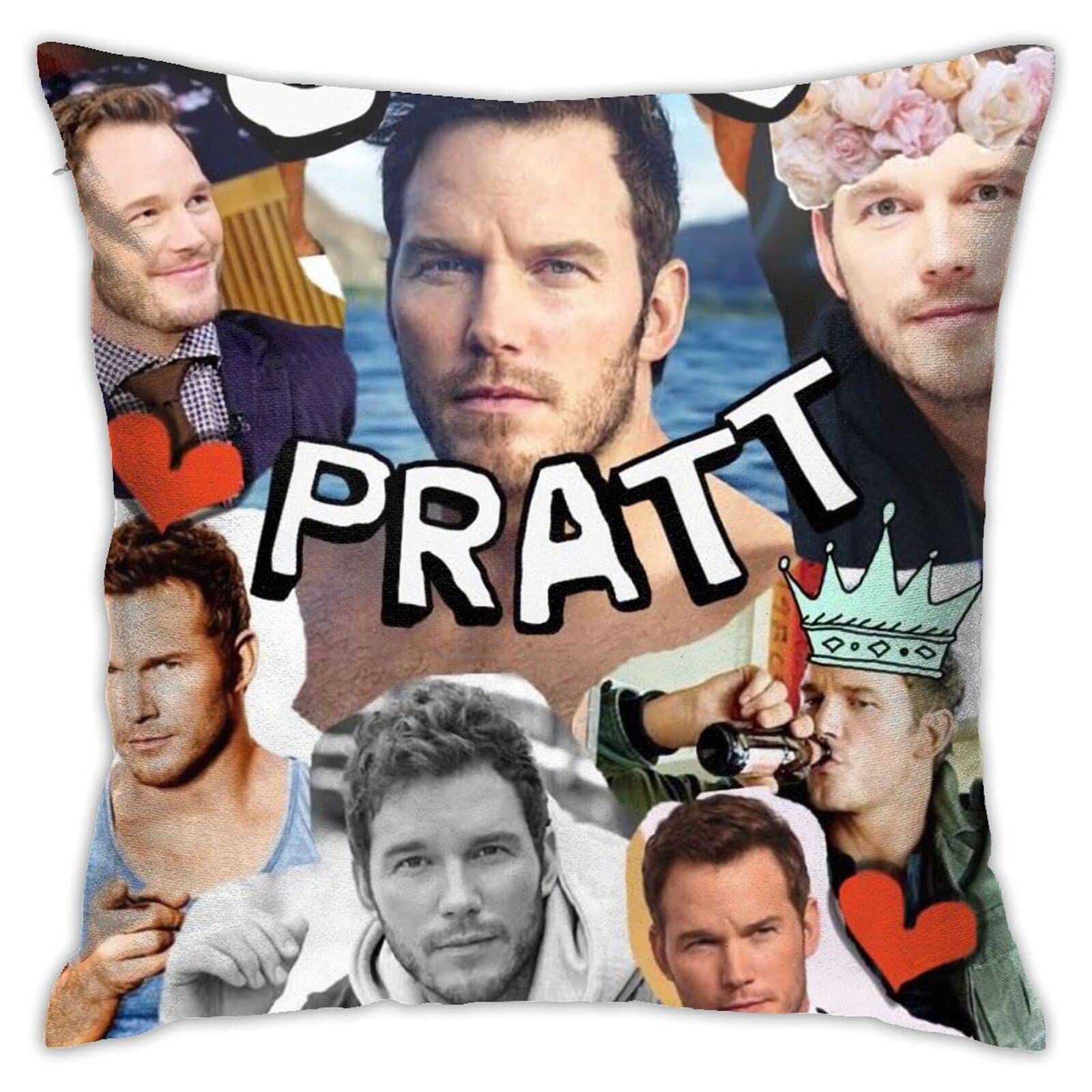 Yingd Chris Pratt Pillow Covers Double Sided Printing Pillow Cases Dorm Decor For Living Room Bedroom 45Cm X 45Cm