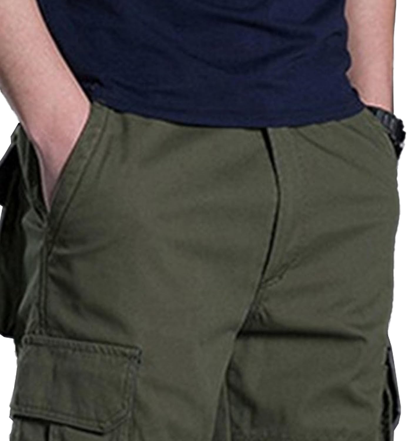 Men's Lightweight Casual Streetwear Pants Straight Leg Outdoor Hiking Pants Relaxed Fit Fashion Cargo Trousers